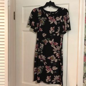 Julian Taylor black floral dress